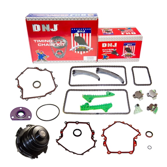 DNJ TK3154WP Timing Chain Kit with Water Pump Fits Cars & Trucks 95-05 Cadillac 4.6L V8 DOHC