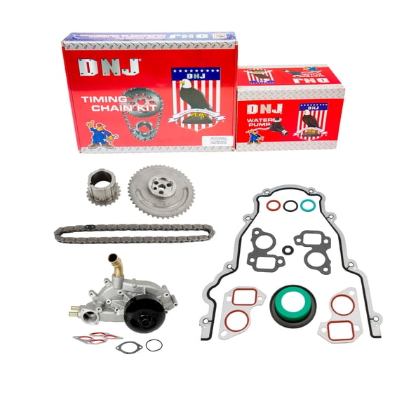 DNJ TK3168WP Timing Chain Kit with Water Pump Fits Cars & Trucks 03-06 Buick 5.3L V8 OHV 16V