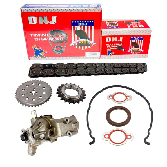 DNJ TK3181AWP Timing Chain Kit with Water Pump Fits Cars & Trucks 02-02 Chevrolet 8.1L V8 OHV