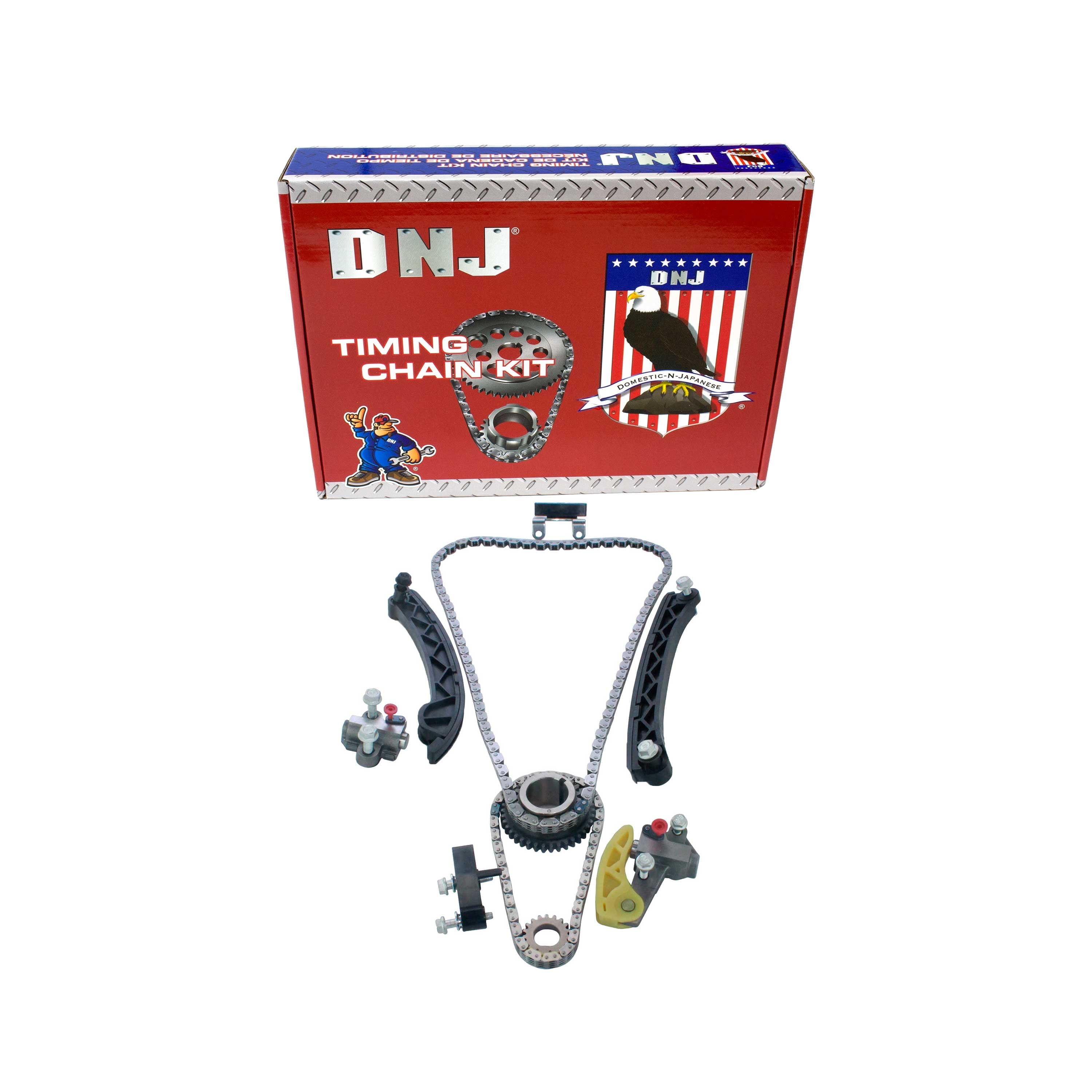 DNJ TK348 Timing Chain Kit Fits Cars & Trucks 13-17 Buick Regal 2.0L 2.5L  L4 DOHC 16v Cu. 122