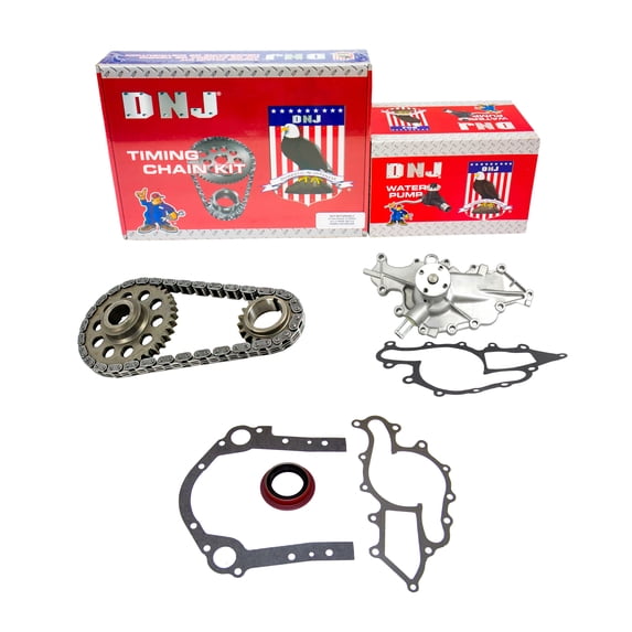 DNJ TK4140AWP Timing Chain Kit with Water Pump Fits Cars & Trucks 99-07 Ford 3.0L V6 OHV 12V