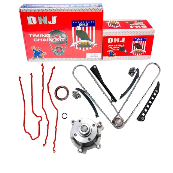 DNJ TK4173BWP Timing Chain Kit with Water Pump Fits Cars & Trucks 2002 Ford 5.4L V8 SOHC 16V