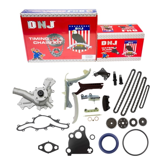 DNJ TK428WP Timing Chain Kit with Water Pump Fits Cars & Trucks 97-11 Ford 4.0L V6 SOHC 12V