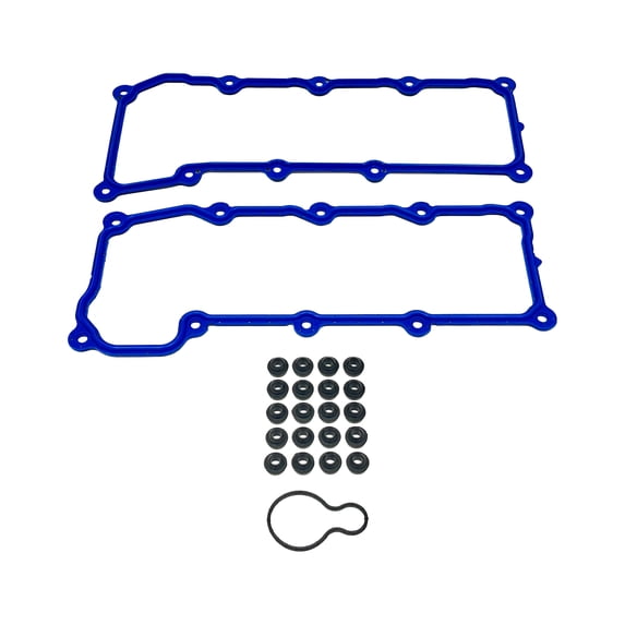 DNJ VC1105G Valve Cover Set w/Grommets Fits Cars & Trucks 02-05 Dodge Jeep 3.7L SOHC 12v