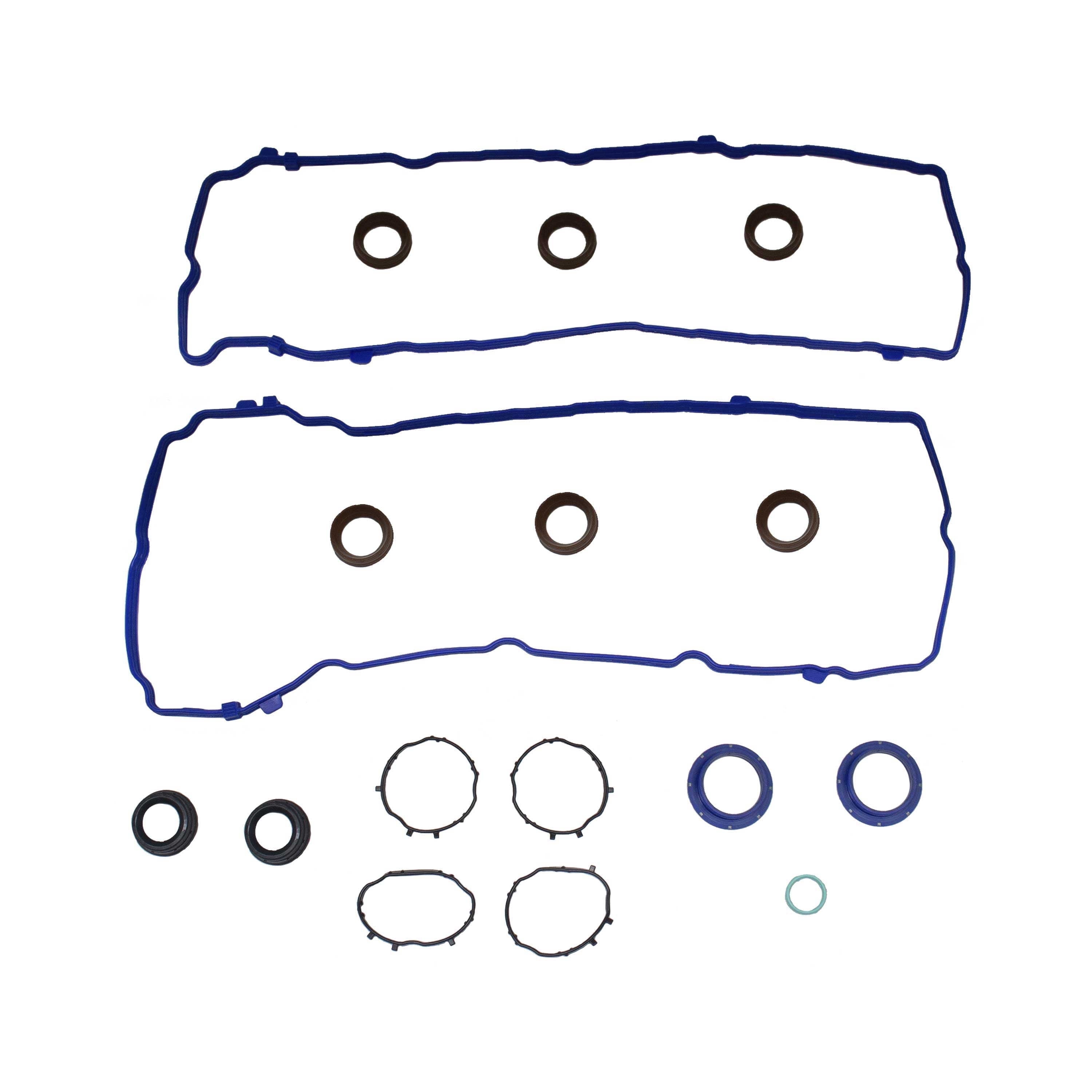 DNJ VC1184G Valve Cover Gaskets Set Fits Cars & Trucks 16-22 Chrysler Dodge Jeep Ram 3.6L DOHC