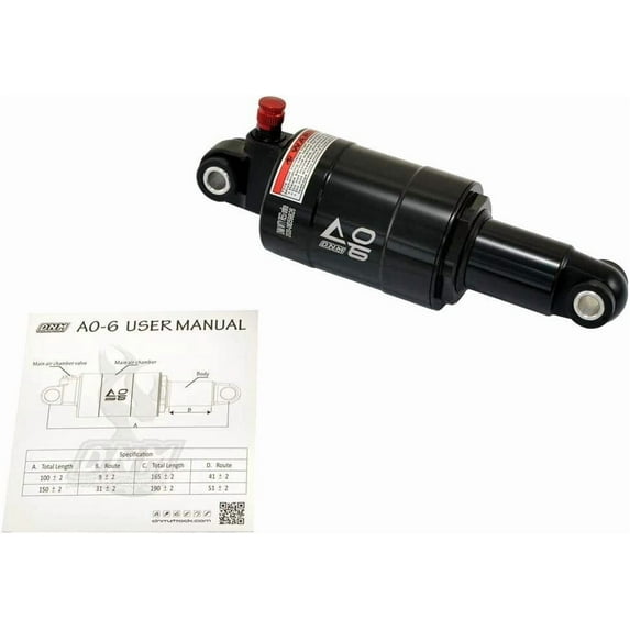 DNM AO-6 New Model w/ Air Chamber Vavle Mountain Bike Air Rear Shock 150 x 31mm #ST2104
