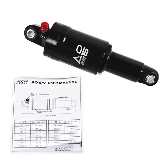 DNM AO-6 New Model w/ Air Chamber Vavle Mountain Bike Air Rear Shock 150 x 31mm #ST2104