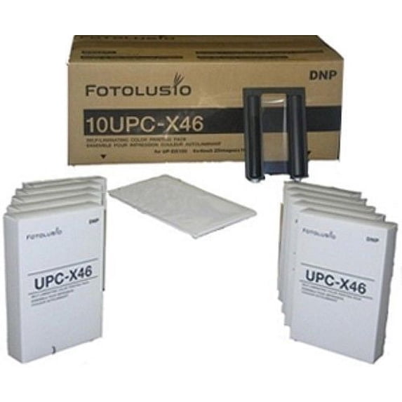 DNP 10UPCX46 / Sony 10 UPC-X46 Self-Laminating Color Print Pack F/ Sony UP-DX100