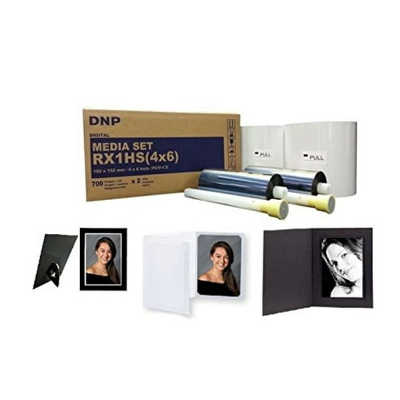 2 Boxes Of DNP Print Media for DS-RX1HS High Speed Dye Sub Printer - 4x6 700 Prints Per Roll; 2 Rolls Per Case (1400 Total Prints)