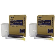 DNP 4x6 Paper and Ink Roll Media Set for IDW500 ID Photo Printer, 350 Prints 2-Pack