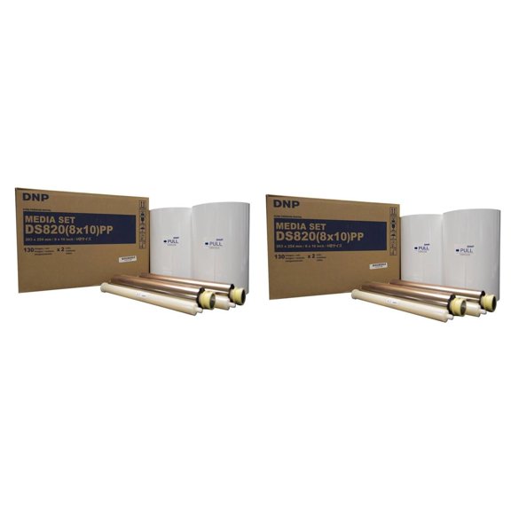 DNP DNP Premium Media for DS820A Printer, 4 Rolls, 130 Prints Per Roll, (520 Total Prints)