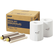 DNP DS620 6x8 Photo Printer Media Set, 400 Prints, Dye Sub Paper and Ribbon Kit, 6 x 8 Inch