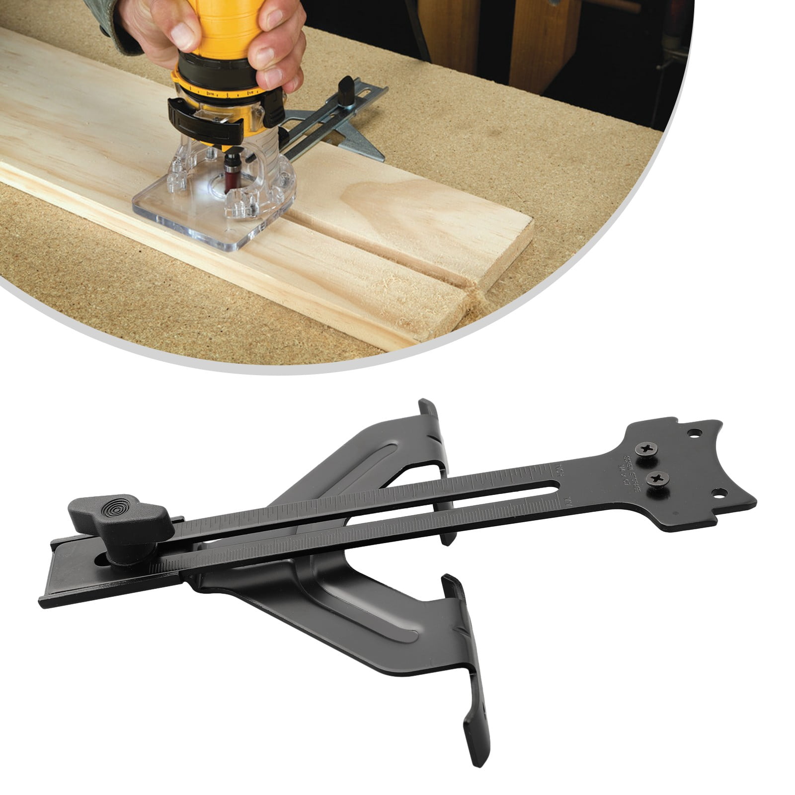 DNP618 Straight Edge Guide for Compact Router Fixed Base Compact Router Guide