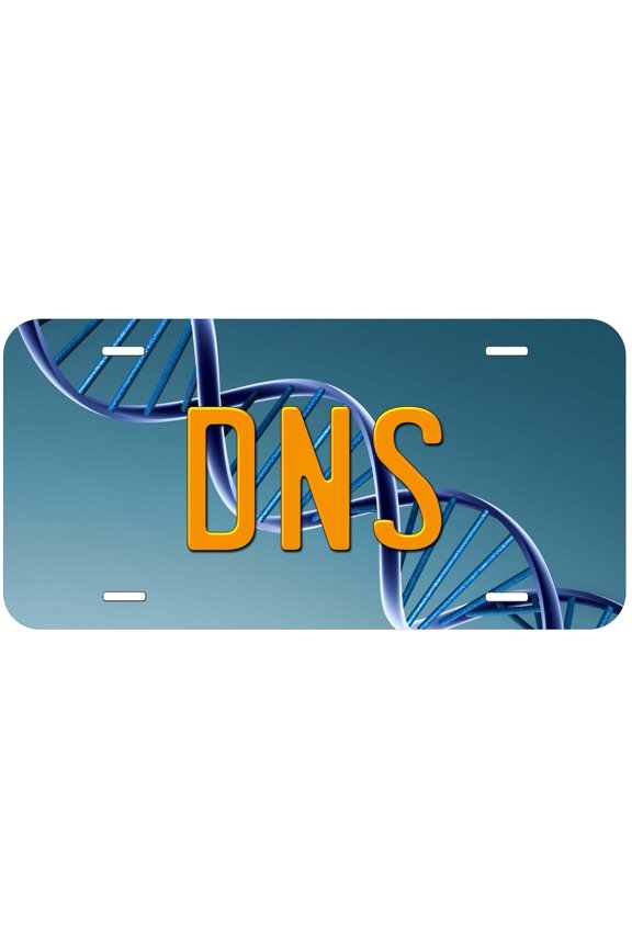 DNS Novelty Car Auto License Plate