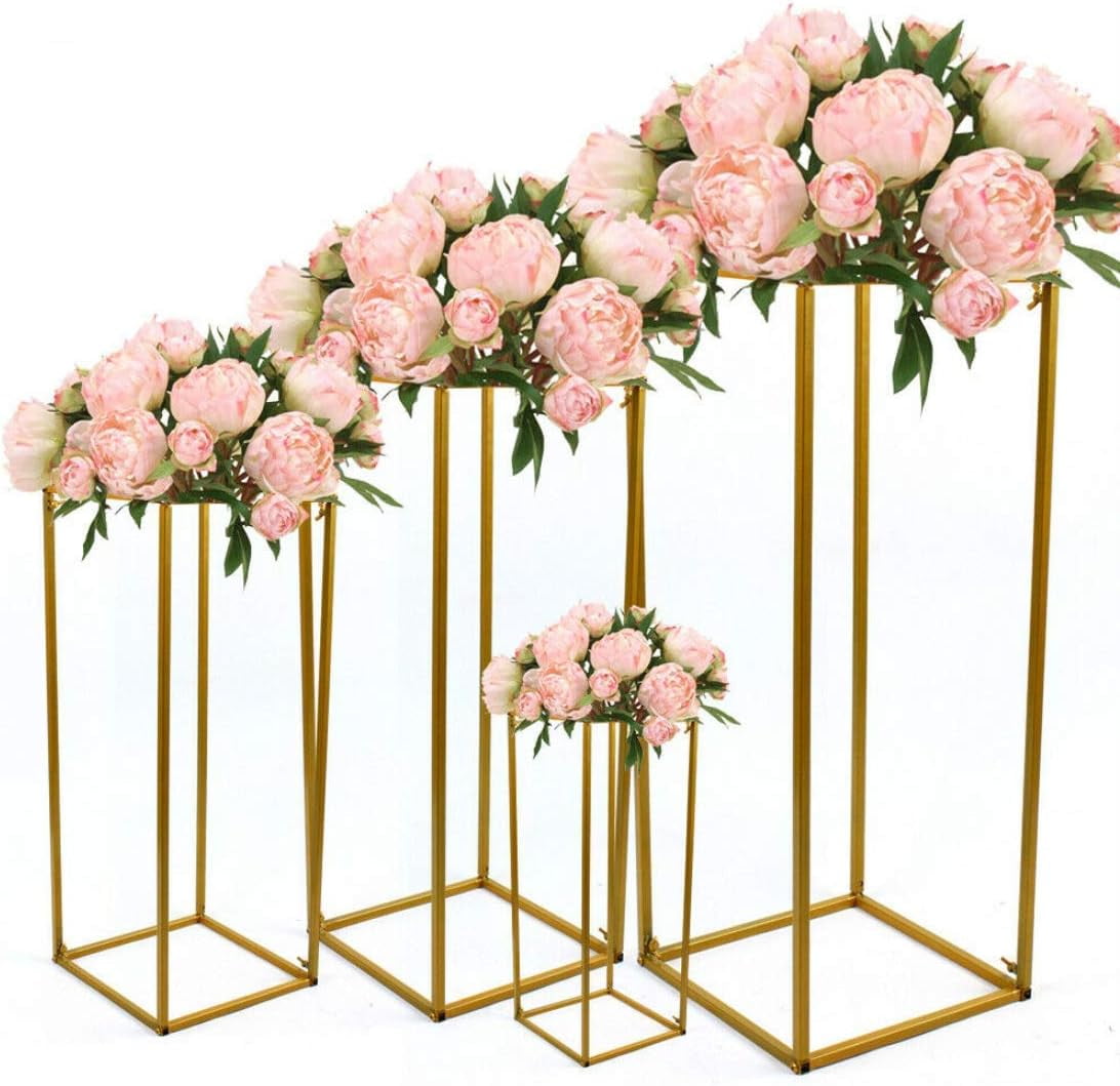 DNYSYSJ Metal Vases Column Stand | Wedding Prop Table Decoration Flower ...