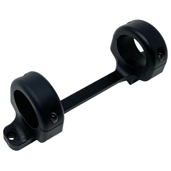 DNZ 11280 1-Pc Base & Ring Combo For Ruger American Short Action Black Matte Finish 1" Rings Medium