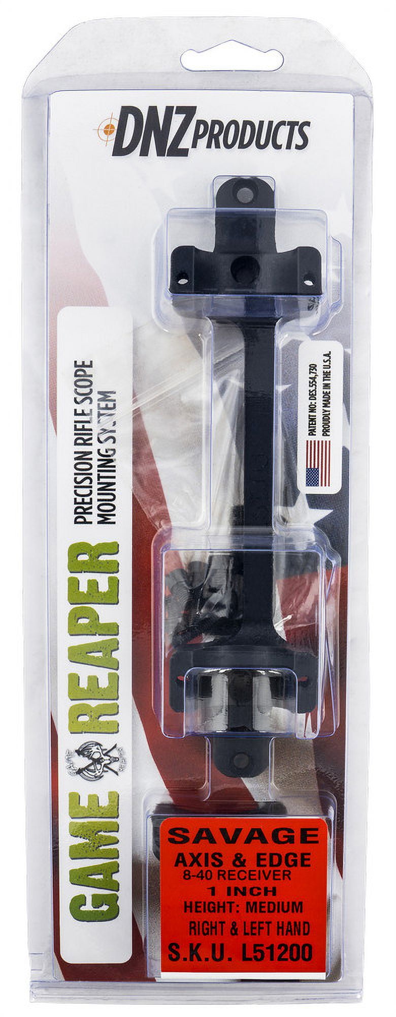 DNZ Products Game Reaper Scope Mount/Ring Combo Savage Axis/Edge w/840