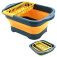 thumbnail image 1 of DNZPFU Collapsible Bucket Portable Camping Sink, Dish Basin Colander for Kitchen 2.9 Gallon (11L), 1 of 7