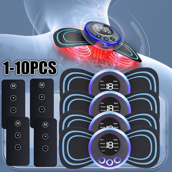 DNest 1 Pack Electric EMS Neck Massager, Portable Cervical Stimulator for Muscle Relaxation & Recovery