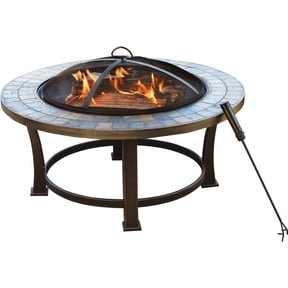 DO IT BEST GS FTB51216 Outdoor Expressions Slate Fire Pit, 34"