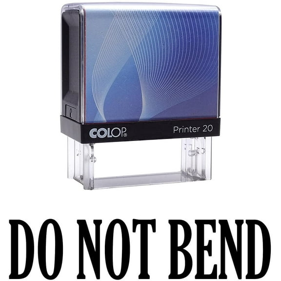 DO NOT BEND Self Inking Rubber Stamp Small Black Ink Office Stock Stamp Colop Stamper