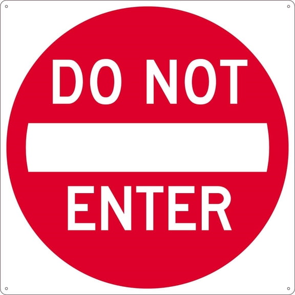 DO NOT ENTER, 24x24, .080 EGP REFLECTIVE SIGN