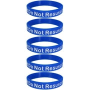 DO NOT RESUSCITATE Medical Alert ID Silicone Bracelet Wristbands