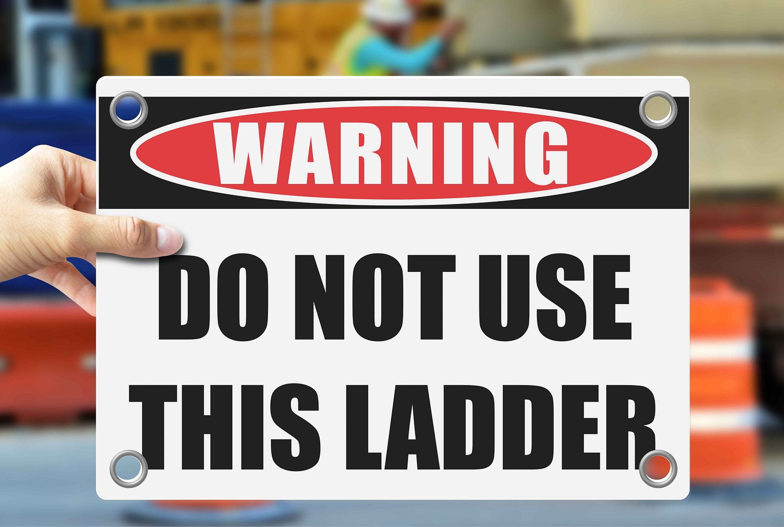 DO NOT USE THIS LADDER | Warning Notice Caution Danger 3mm PVC Sign ...