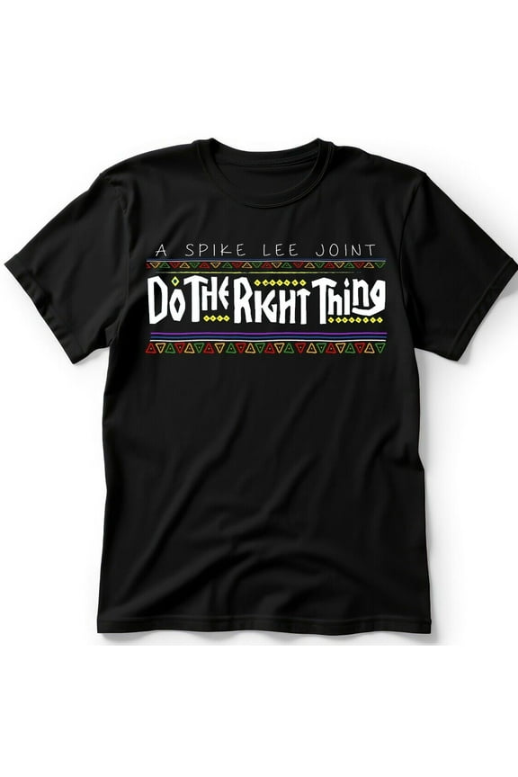 DO THE RIGHT THING T-SHIRT, SPIKE LEE, BLACK T-SHIRT, BROOKLYN TEES, RAP SHIRTS