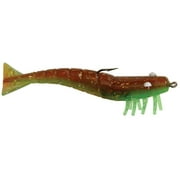 DOA FSH3-3P-386 Shrimp Lure 3" 1/4 oz Rootbeer And Green/Holographic