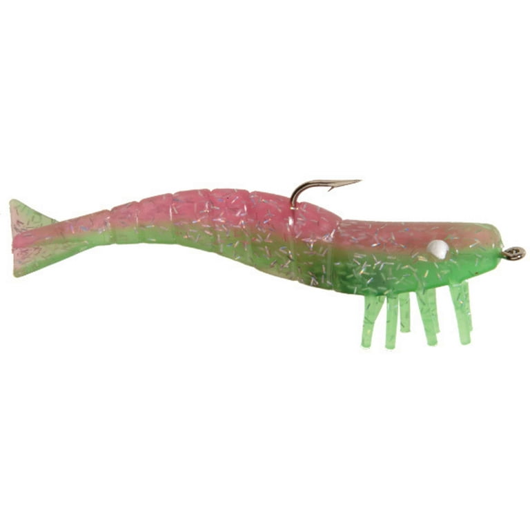 DOA FSH3-3P-428 Shrimp Lure 3 1/4 oz Pink And Green/Holographic 