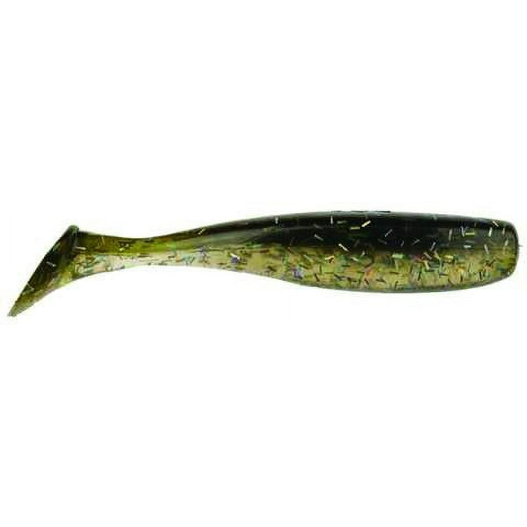 DOA Fishing Lure 10425 C.A.L. Shad Tail 3 Watermelon/Clear/Holographic 