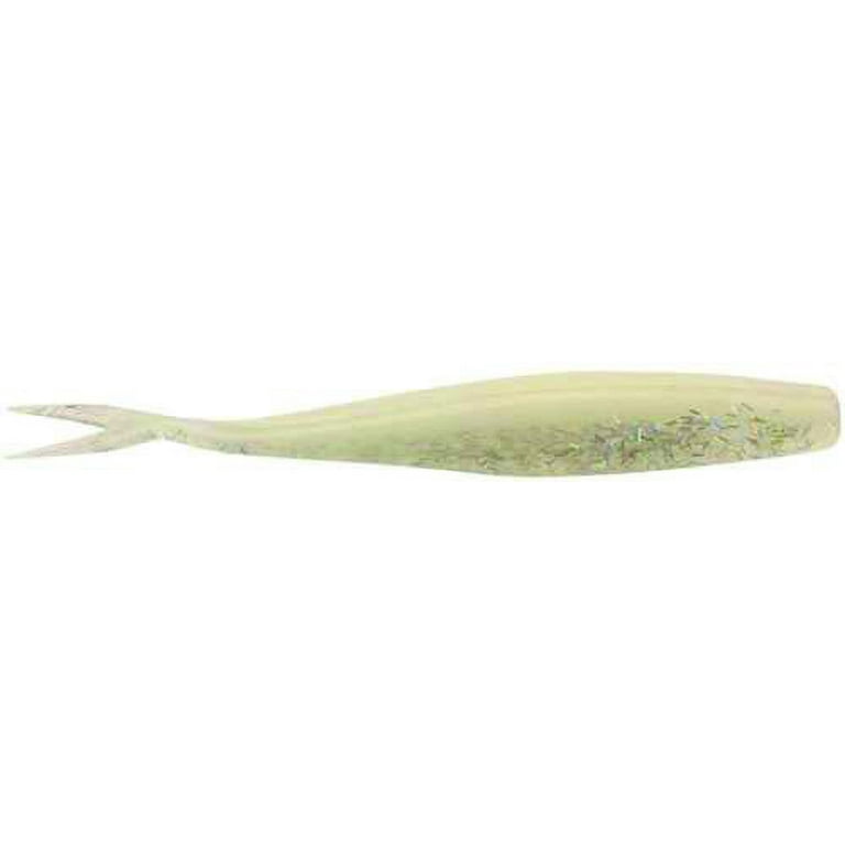 DOA Fishing Lure 81308 C.A.L. Jerk Bait 4 Glow/Holographic Flake Belly 