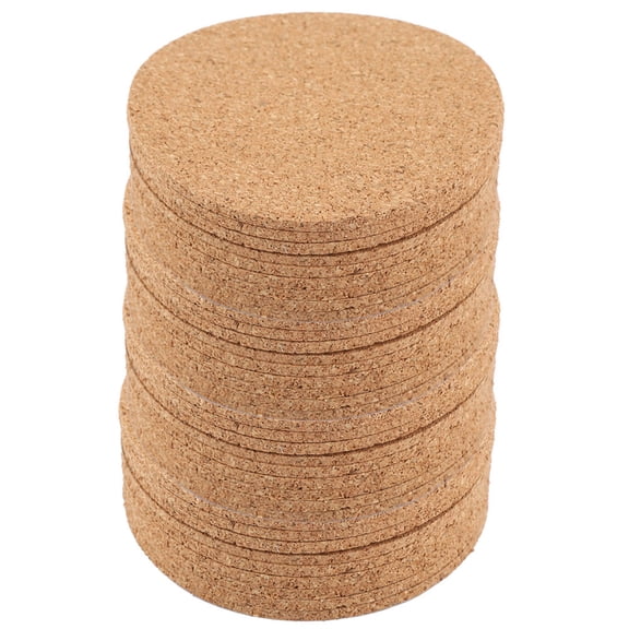DOACT 20/50/100× Drink Coaster Tea Coffee Cup Mat Pads Cork Wood Table Decor Tableware