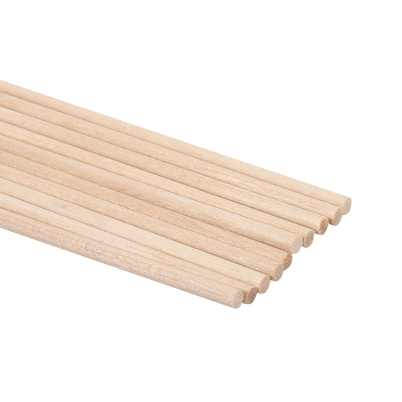 DOACT Arts Sticks 10Pcs Wooden Round Sticks, 10Pcs 30Cm Long Diy Wood Rod, Wooden Arts Craft Sticks, For Music Class For Party
