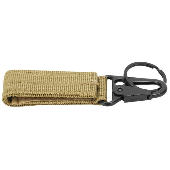 DOACT Carabiner Buckle Hanger,Outdoor Belt Hanging Keychain Carabiner Hook and Loop Strap Keyring Clip Buckle Hanger,Key Belt Holder