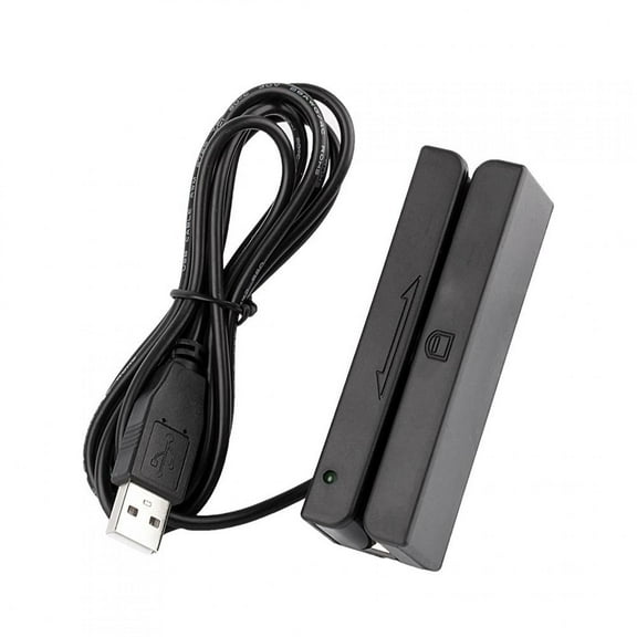 DOACT Magnetic Card Reader,MSR90 USB Magnetic Strip Card Reader 3 Tracks Mini Mag Hi-Co Swiper,Stripe Card Reader