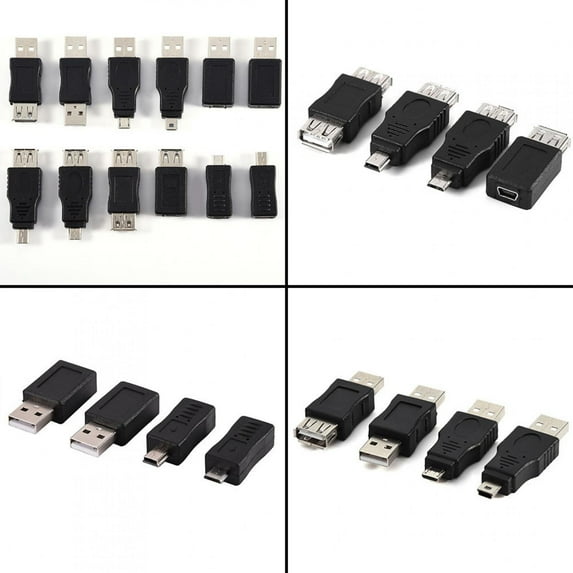 DOACT Micro USB Adapter USB2.0 Adapter, Mini USB Adapter, For Usb1.1/1.0