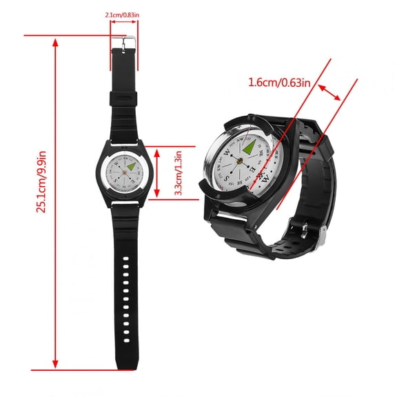 DOACT Mini Strap Compass, Wrist Compass, Hiking For Camping Outdoor Enthusiasts Outdoor Activities