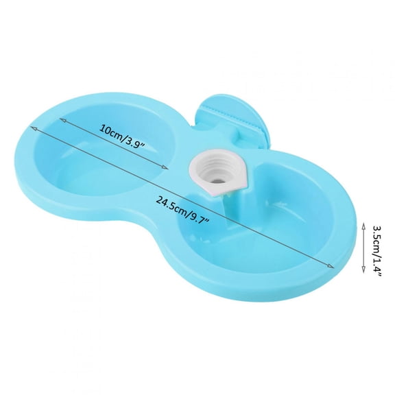 DOACT Pet Cat Dog Puppy Double Bowl Hanging Food Water Feeder For Crate Cage Small, Bowl Feeder For Cage, Food Water Bowl Feeder