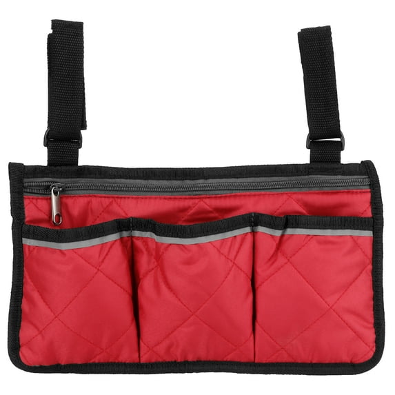 DOACT Wheelchair Carry Bag, Wheel Chair Storage Tote, With Multiple Pocket Compartments For Elderly, Seniors, Adults Armrest Pouch Organizer