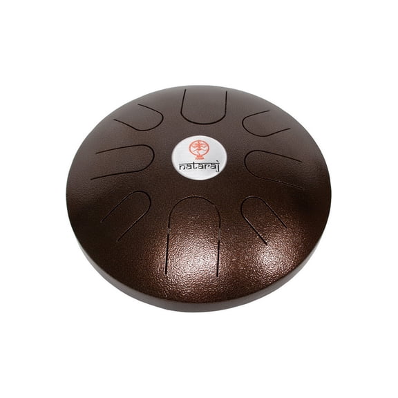 DOBANI 12-Inch 8-Note Steel Tongue Drum, Bhopali Tuning - Antique Bronze