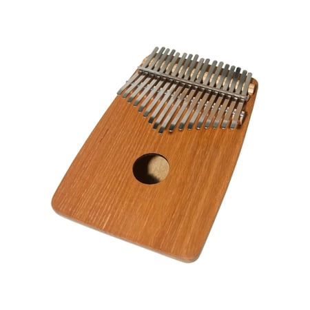DOBANI 17-KEY THUMB PIANO KALIMBA w/ ROUNDED BACK - RED CEDAR