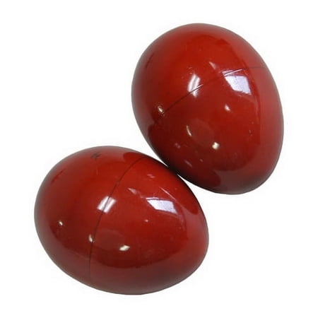 DOBANI Egg Shakers, Wooden Pair Red