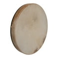 thumbnail image 1 of DOBANI Pretuned Goatskin Head Wood Frame Drum w/ Beater 18"x2", 1 of 2