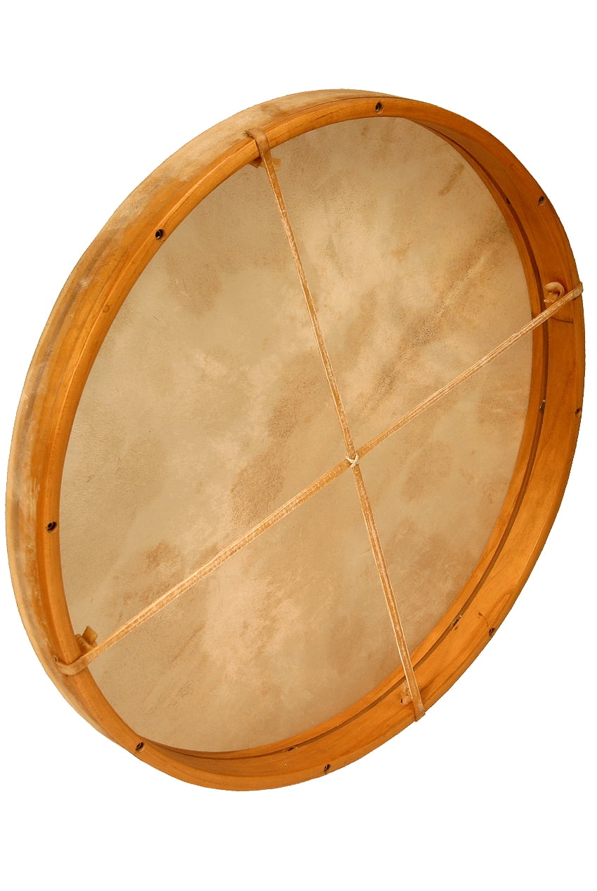 DOBANI Tunable Goatskin Head Wooden Frame Drum w/ Beater 22"x2"