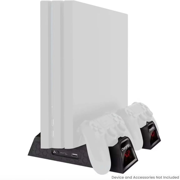 DOBE - Black Multifunctional Cooling Charging Stand Compatible For PlayStation 4 / Slim / Pro