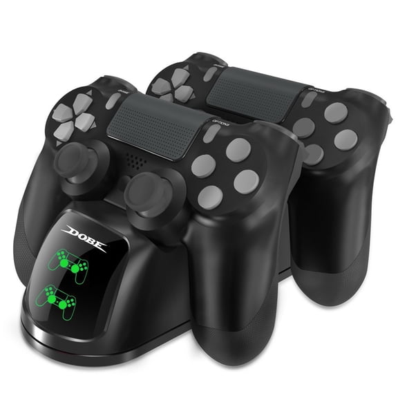 DOBE Dual Charging Station for PS4 DualShock 4 Controllers, LED Indicator USB Powered Fast Charger with Anti-Slip Base