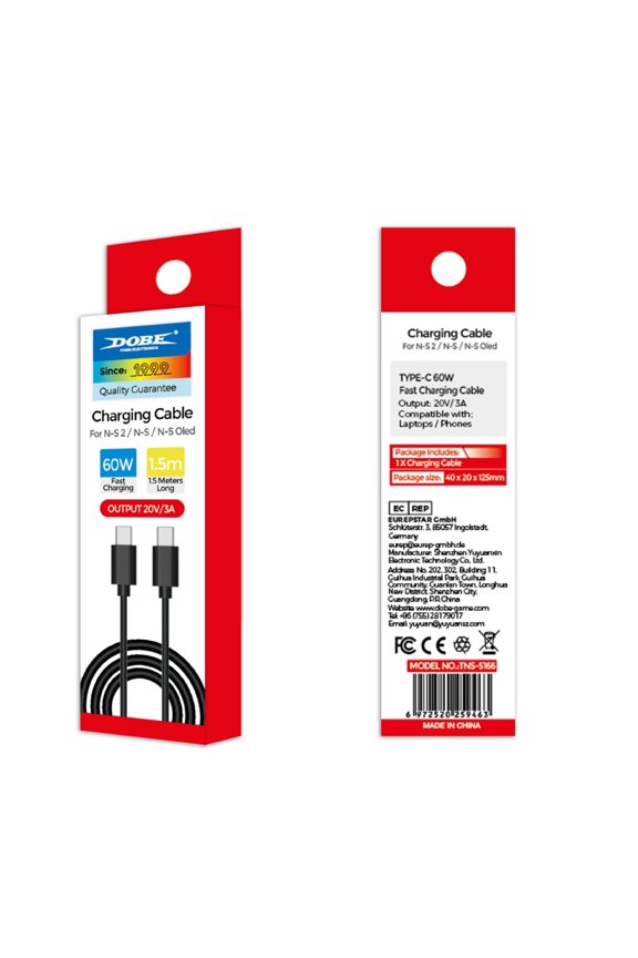 Nintendo Switch 2 USB-C Charging Cable (C-to-C) - 1.5M/3M Length Options, Compatible with NS2, Switch OLED, PS5 (P5 Line), Fast Charging for Consoles & Controllers, Durable Braided Design