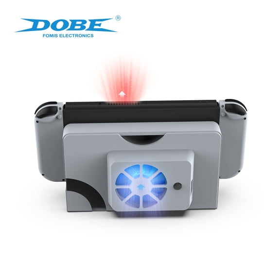 DOBE Nintendo Switch OLED Dock Cooling Fan - USB-Powered Quiet Radiator with Adjustable Speed for Switch OLED Console | Prevent Overheating During Extended Gaming